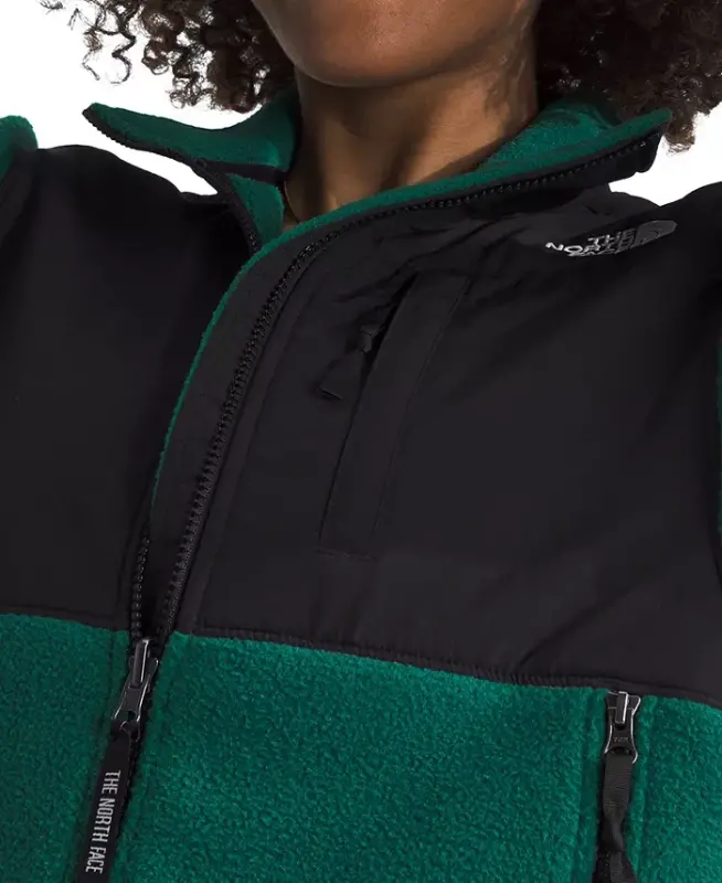 Ayollar uchun Retro Denali kurtkasi - Evergreen/TNF Qora - 2