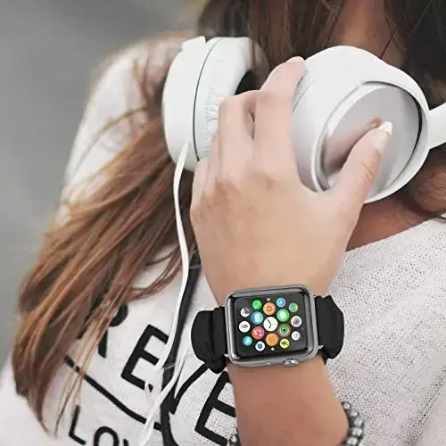 Ayollar uchun Scrunchie soat tasmalar Apple Watch tasmalariga mos keladi Series 10 9 8 7 6 5 4 3 2 1 SE, iWatch tasmalar uchun yumshoq elastik almashtirish bilaguzuk 38mm 40mm 41mm 42mm 44mm 45mm 46mm 49mm Ultra - 6