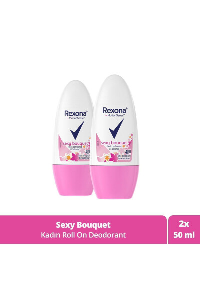 Ayollar uchun Sexy Bouquet 50 ml X2 dona Roll On Deodorant - 1