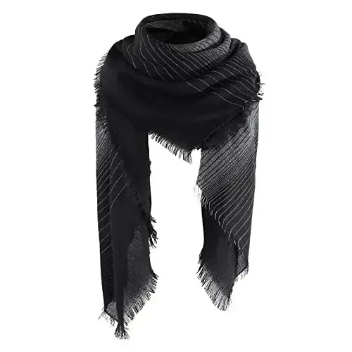 Ayollar uchun shirin sovg'alar - Plaid Blanket Scarf, Trendy Tartan Sharflar, Katta o'lchamli ro'mol - 1