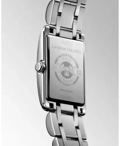 Ayollar uchun Shveytsariya Dolcevita zanglamaydigan po'lat bilaguzukli soat 23x37mm L55124716 - LONGINES (1)