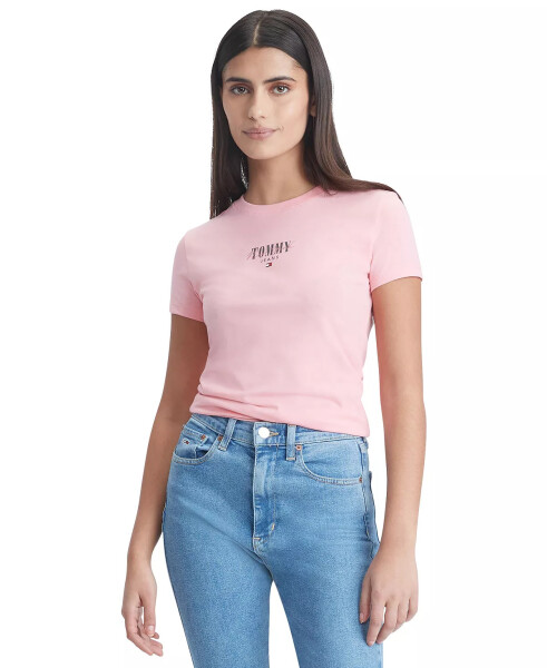 Ayollar uchun Slim Fit Essential Logo Grafik T-shirt Tickled Pink - 5