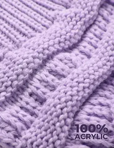 Ayollar uchun Slouchy Beanies Kabel to'quv qishki shlyapalar Ayollar sovg'alari Qo'pol bosh suyagi qopqog'i Qalin issiq paypoq qopqoqlari sovuq havo uchun - 5