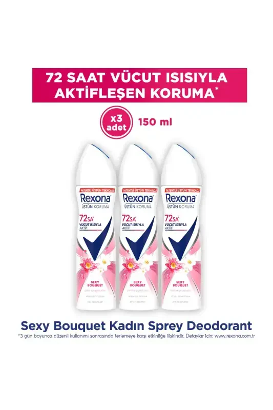 Ayollar uchun sprey dezodorant Sexy Bouquet 150 ml X3 - 1