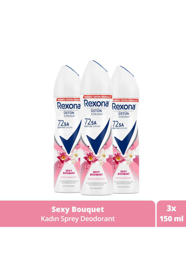 Ayollar uchun sprey dezodorant Sexy Bouquet 150 ml X3 - 9