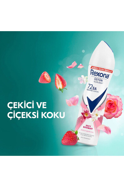 Ayollar uchun sprey dezodorant Sexy Bouquet 150 ml X3 - 13