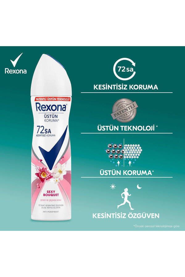 Ayollar uchun sprey dezodorant Sexy Bouquet 72 soat uzluksiz ustun himoya 150 ml X2 - 22