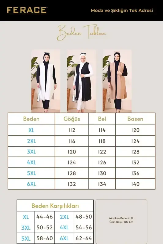 Ayollar uchun tesettur katta o'lchamli yozgi ona nimchasi Taba-TABA - 5