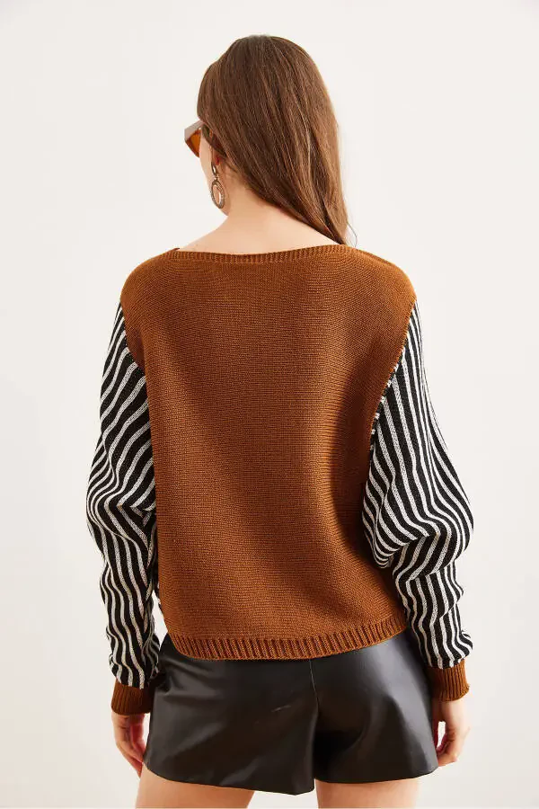 Ayollar uchun tuya junidan qo'lli triko kozok KZK-19000817 - 7