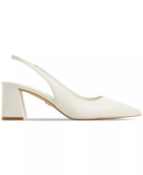 Ayollar uchun Ulyana o'tkir burunli slingbek blok to'piqli poshnali tuflilar - Oq/Suyak - ALDO (1)