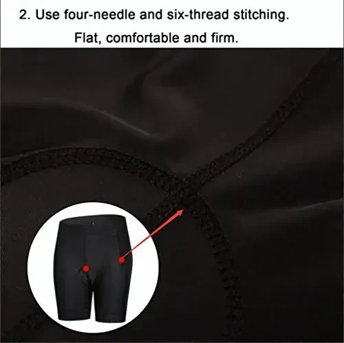 Ayollar uchun velosiped shortilari MTB Bike Shortslari Ladies Coolmax 4D Gel Prokladkali Pastki qismi Padding bilan - 4