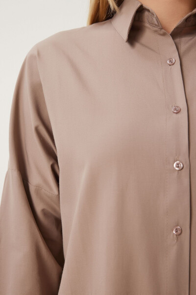 Ayollar uchun Vizon Oversize uzun Basic ko'ylak DD00842 - 4