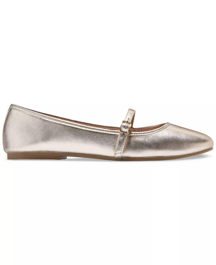 Ayollar uchun Yelena Mary Jane Ballet Flats Soft Gold poyabzali - 2