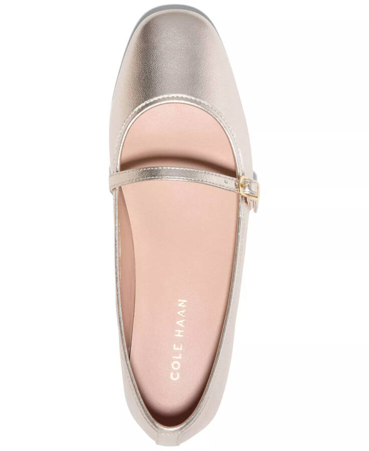 Ayollar uchun Yelena Mary Jane Ballet Flats Soft Gold poyabzali - 4