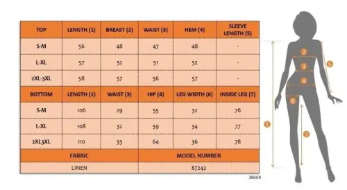 Ayollar uchun yengsiz, oldi tugmali nimcha va shimdan iborat ikki qismli to‘plam - 5