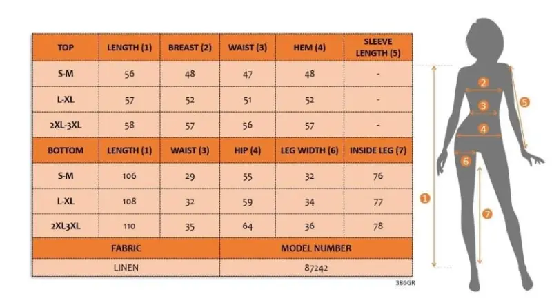 Ayollar uchun yengsiz, oldi tugmali nimcha va shimdan iborat ikki qismli to‘plam - 8
