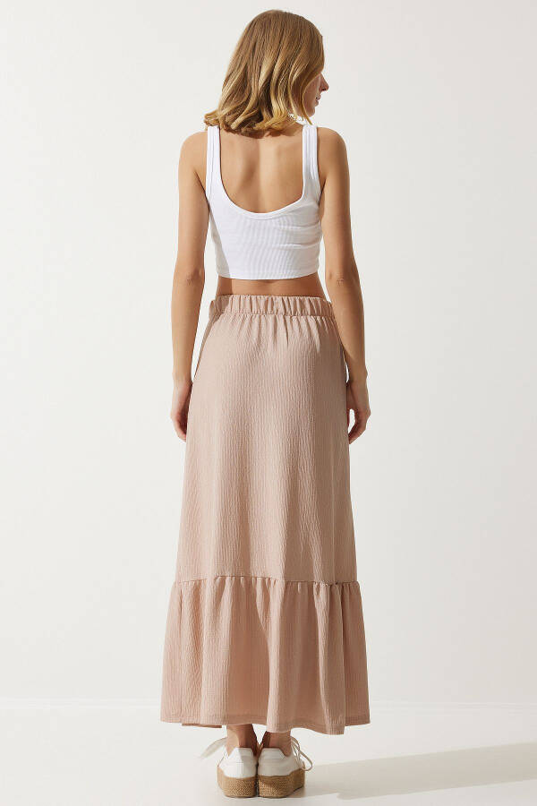 Ayollar uchun yozgi volanli midi yubka DD01231 - 6