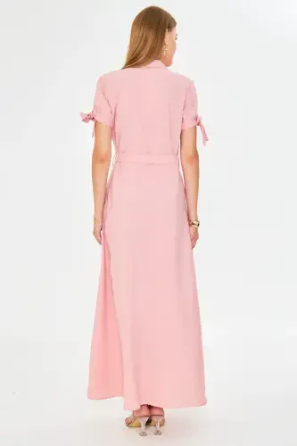 Ayollar upasi bog'ichli kamarli ko'ylak libos ARM-23Y001004-Upasi - 4