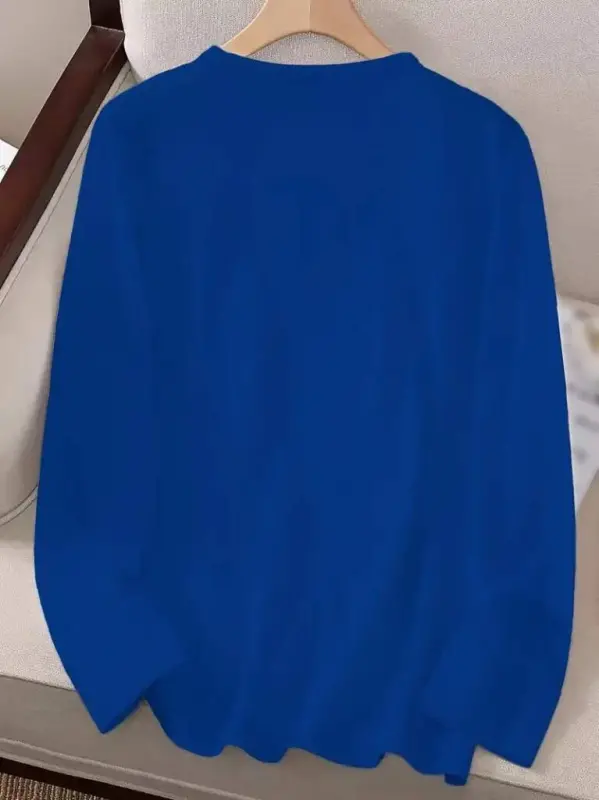 Ayollar uzun qisma velosiped yoqali kungaboqar naqshli viskoza bluzkasi - 4