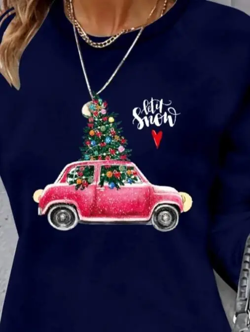 Ayollar uzun qisma velosiped yoqali naqshli viskoza ikki ipli ko'ylak - 2