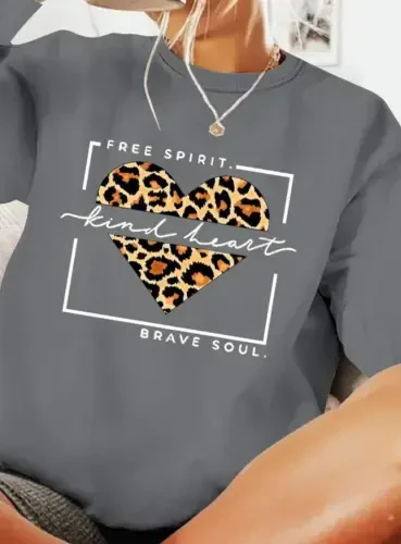 Ayollar uzun qollari velosiped yoqali naqshli viskon ikki ipli bluz - 7