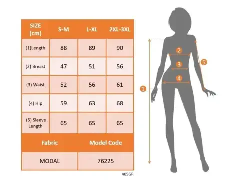 Ayollar uzun qolli V bo'yinli naqshli modal mini ko'ylak - 5