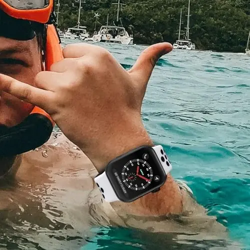 Ayollar va erkaklar uchun Apple Watch Band 38mm 40mm 41mm 42mm 44mm 45mm 49mm bilan mos keladigan sport tasmalar, qayta ishlangan plastik nafas oladigan yumshoq iWatch tasmalar iWatch Series 9 8 7 6 5 4 3 2 1 Ultra SE Ultra 2 uchun - 5