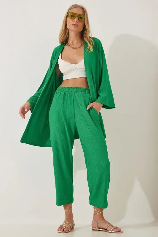 Ayollar yashil kimono pastki qismi - BENETTON - 2