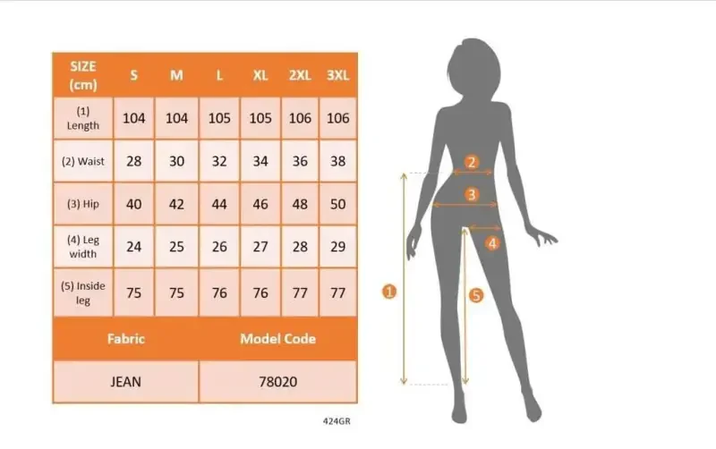 Ayollar Yüksek Bel İspancha Klosli Jinsi Shim - 6