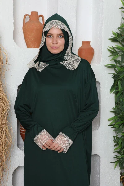 Ayollarga Mахсус Фасли Намоз Платяси Бошлиқ Билан, Терлатмайдиган Намоз Либоси, Очгич Фераҷа - Kutay Collection (1)