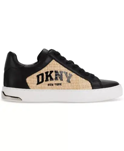 Ayollarning Abeni Arch Raffia logotipli past poshnali krossovkalari - DKNY (1)