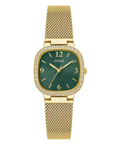 Ayollarning analog oltin rangli zanglamaydigan po'lat va to'rli soati 32 mm - Oltin rang - 1