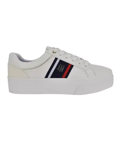 Ayollarning Badria logotipi platformali krossovkalari - TOMMY HILFIGER (1)