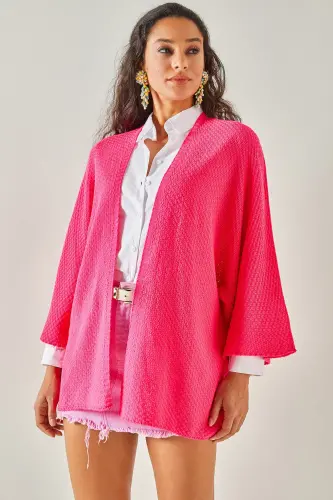 Ayollarning pushti rangli ko'ylak modeli HRK-19000057 - 3
