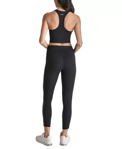 Ayollarning yuqori belli logotip tasmasi taytları - 4