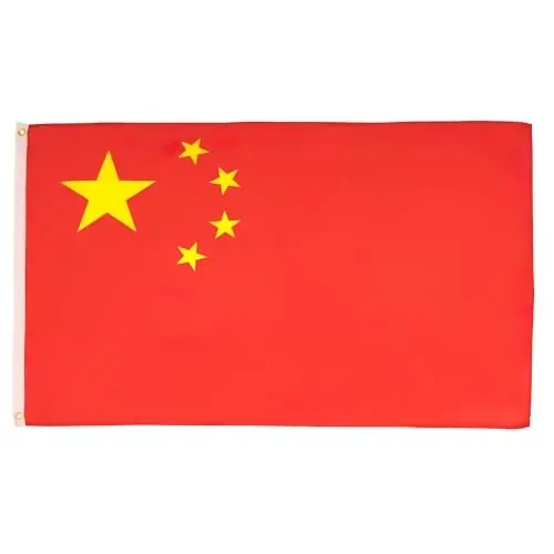 AZ FLAG - China Flag - 3x5 Ft - 100D Polyester Chinese Banner with Two Metal Grommets - Fade Resistant - Vivid Colors - 3' x 5' Feet - 150x90 Cm - 8