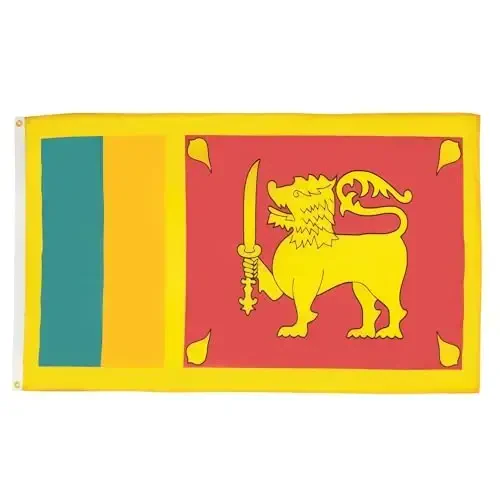 AZ FLAG - Sri Lanka Flag - Large 5x8 Ft - 100D Polyester Sri Lankan Big Banner with Two Metal Grommets - Fade Resistant - Vivid Colors - 5' x 8' Feet - 250x150 Cm 