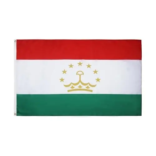 AZ FLAG - Tajikistan Flag - 2x3 Ft - 100D Polyester Tajik Banner with Two Metal Grommets - Fade Resistant - Vivid Colors - 2' x 3' Feet - 90x60 Cm - 1