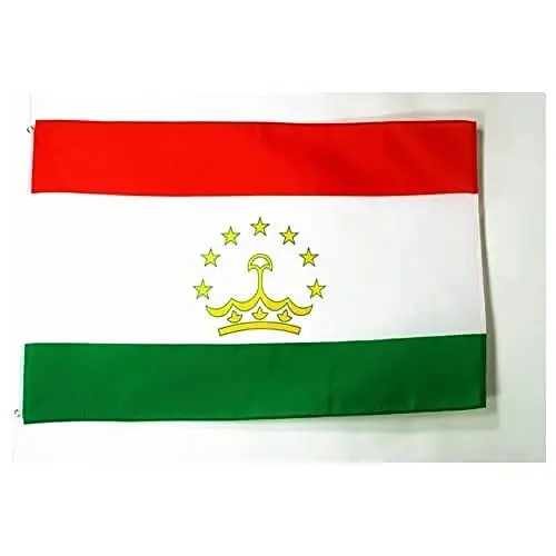 AZ FLAG - Tajikistan Flag - 3x5 Ft - 100D Polyester Tajik Banner with Two Metal Grommets - Fade Resistant - Vivid Colors - 3' x 5' Feet - 150x90 Cm - 1