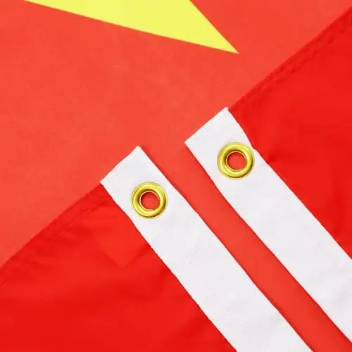 AZ BAYRAĞI - Vietnam Bayrağı - 2x3 Ft - İki Metal Halkalı 100D Polyester Vietnam Afişi - Solmaya Dayanıklı - Canlı Renkler - 2' x 3' Feet - 90x60 Cm - 2