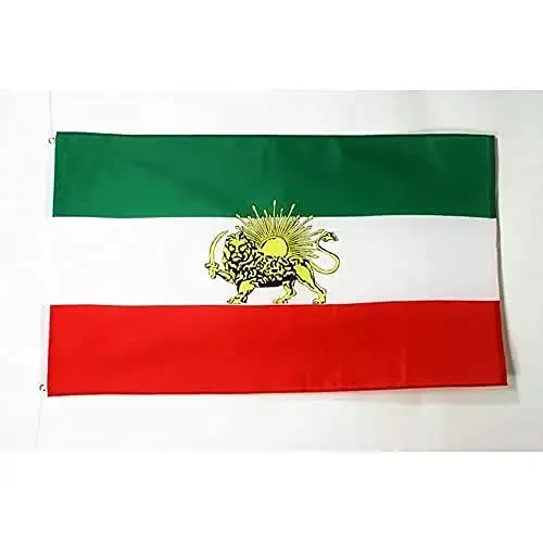 AZ FLAG - Iran Old Flag - 2x3 Ft - 100D Polyester Former Iranian Banner with Two Metal Grommets - Fade Resistant - Vivid Colors - 2' x 3' Feet - 90x60 Cm - AZ FLAG