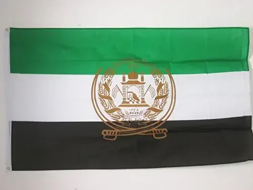 AZ FLAG - Afg'oniston 2001-2002 Bayrog'i - 2x3 Ft - 100D Polyester Sobiq Afg'on Bannere Ikki Metall Lyuvers Bilan - O'chishga Chidamli - Yorqin Ranglar - 2' x 3' Feet - 90x60 Sm - 3