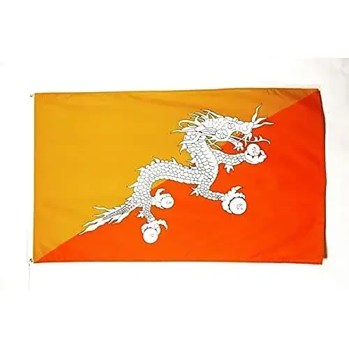 AZ FLAG - Butan Bayrog'i - 2x3 Ft - 100D Polyester Butan Bayrog'i, Ikki Metall Grommet bilan - O'chmas Ranglar - Yorqin Ranglar - 2' x 3' Feet - 90x60 Sm - 1