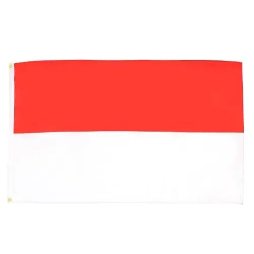 AZ FLAG - Indoneziya Bayrog'i - 2x3 Ft - 100D Polyester Indoneziya Bannersi Ikki Metall Lyuvers bilan - Rangini yo'qotmaydigan - Yorqin Ranglar - 2' x 3' Feet - 90x60 Sm - 1