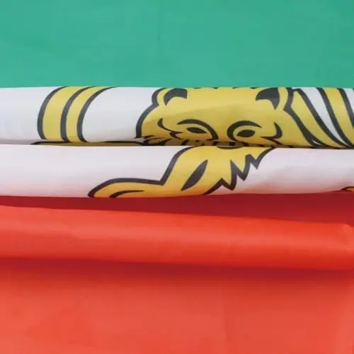 AZ FLAG - Iran Old Flag - 3x5 Ft - 100D Polyester Former Iranian Banner with Two Metal Grommets - Fade Resistant - Vivid Colors - 3' x 5' Feet - 150x90 Cm - 3