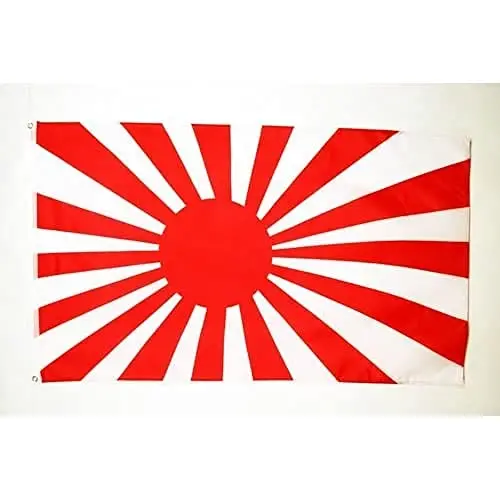 AZ FLAG - Japan Wwi Flag - 3x5 Ft - 100D Polyester Imperial Japanese Banner with Two Metal Grommets - Fade Resistant - Vivid Colors - 3' x 5' Feet - 150x90 Cm 