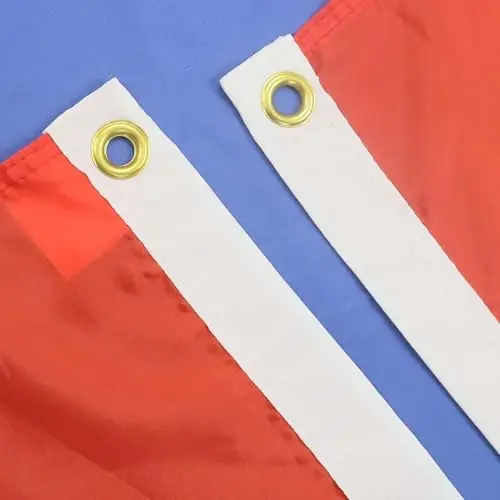 AZ FLAG - Laos Bayrog'i - 2x3 Ft - 100D Polyester Laos Bannery Ikki Metall Grommet Bilan - Rang O'chishiga Chidamli - Yorqin Ranglar - 2' x 3' Feet - 90x60 Sm - AZ FLAG (1)