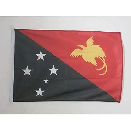 AZ FLAG Papua New Guinea Boat Flag 12x18 in Mesh Polyester Plastic Rings | Outdoor and marine use 45x30 cm. boat flag weather resistant with double stitched seams and reinforced edges - AZ FLAG