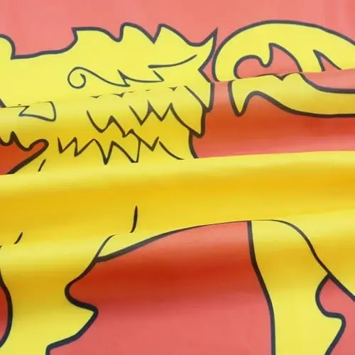 AZ FLAG - Shri-Lanka bayrog'i - 3x5 Ft - 100D Polyester Shri-Lanka banneri, ikkita metall grommet bilan - Rang o'chishiga chidamli - Yorqin ranglar - 3' x 5' Feet - 150x90 Cm - 3