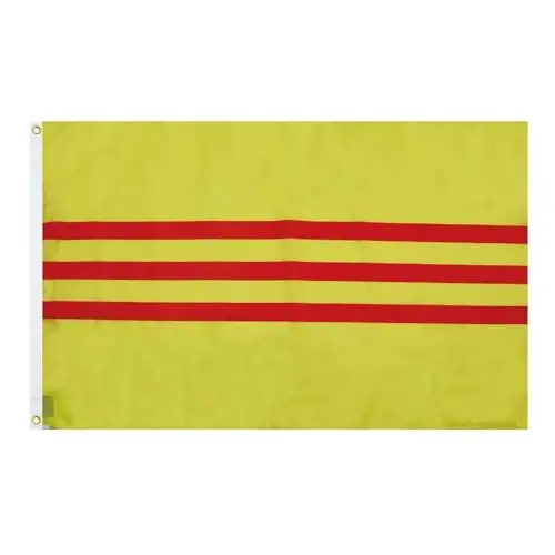 AZ FLAG - South Vietnam Flag - 2x3 Ft- 100D Polyester Vietnamese Banner with Two Metal Grommets - Fade Resistant - Vivid Colors - 2' x 3' Feet - 90x60 Cm 